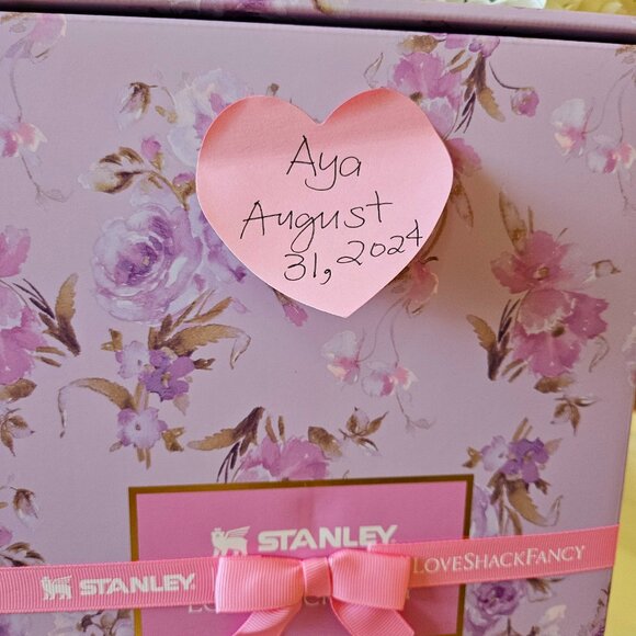 SOLD!!! Stanley x LoveShackFancy Flowstate Quencher 40oz Tumbler HAPPY THOUGHTS - Picture 3 of 5